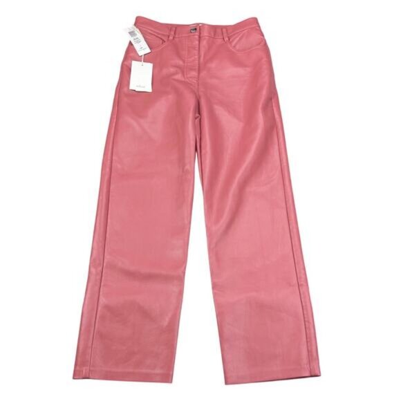 NWT WILFRED Aritzia Melina Cropped Size 2 Warm Sienna Red - Picture 4 of 8